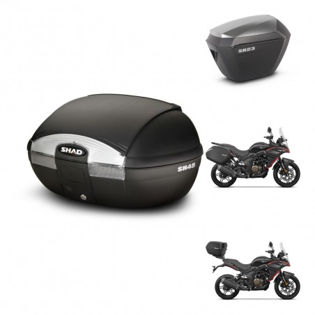 SHAD Maletas sh23 alu + soporte montaje baul SH45 KIT-474445