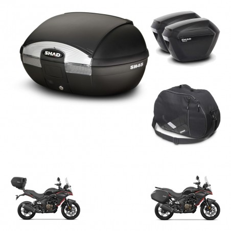 SHAD Maletas sh23 + soporte montaje baul SH45 accesorios KIT-474454
