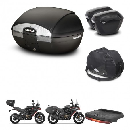 SHAD Maletas sh23 + soporte montaje baul SH45 accesorios KIT-474460
