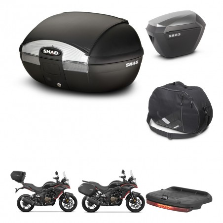 SHAD Maletas sh23 alu + soporte montaje baul SH45 accesorios KIT-474463