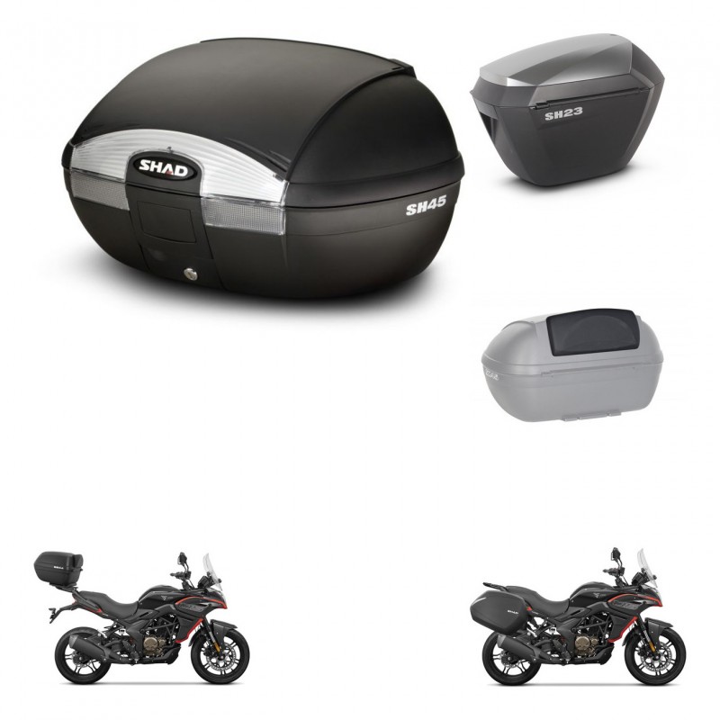 SHAD Maletas sh23 alu + soporte montaje baul SH45 accesorios KIT-474469