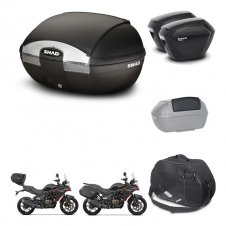 SHAD SH23 suitcases + mounting bracket SH45 trunk accessories KIT-474478