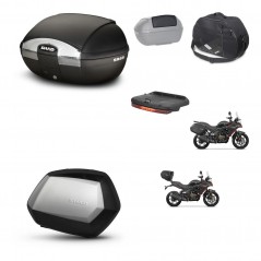 SHAD Maletas SH35 PREMIUM + soporte montaje baul SH45 accesorios KIT-474485