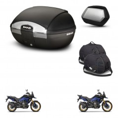 SHAD Maletas SH35 PREMIUM + soporte montaje baul SH45 accesorios KIT-474492