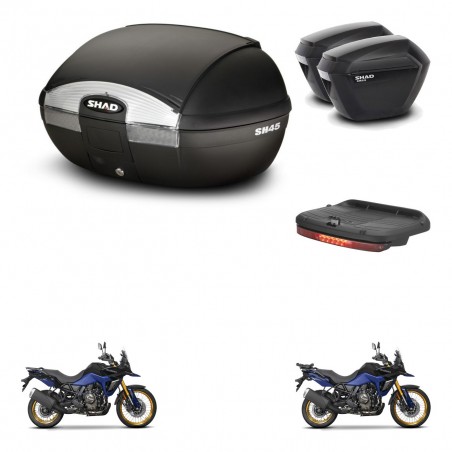 SHAD Maletas sh23 + soporte montaje baul SH45 accesorios KIT-474496