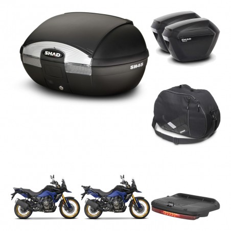 SHAD Maletas sh23 + soporte montaje baul SH45 accesorios KIT-474508