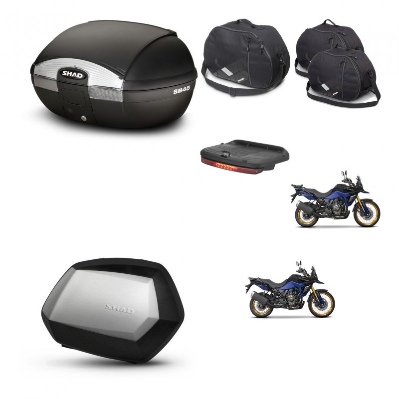 SHAD SH35 PREMIUM suitcases + mounting bracket SH45 trunk accessories KIT-474510