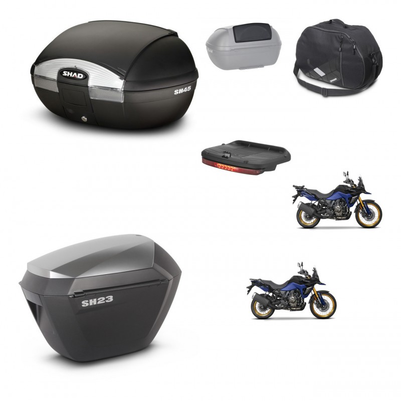 SHAD Maletas sh23 alu + soporte montaje baul SH45 accesorios KIT-474535
