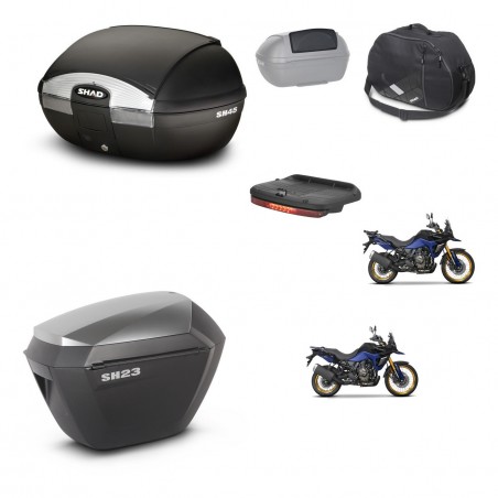 SHAD Maletas sh23 alu + soporte montaje baul SH45 accesorios KIT-474535
