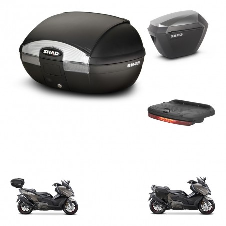 SHAD Maletas sh23 alu + soporte montaje baul SH45 accesorios KIT-474595