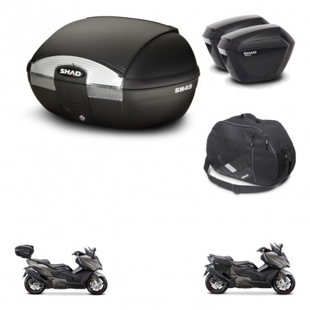 SHAD Maletas sh23 + soporte montaje baul SH45 accesorios KIT-474598
