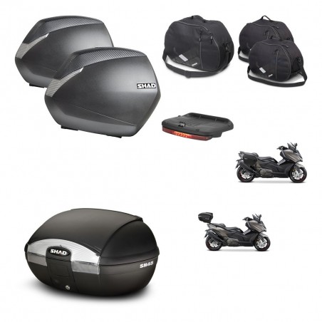 SHAD SH45 trunk + mounting bracket SH36 suitcases accessories KIT-474603