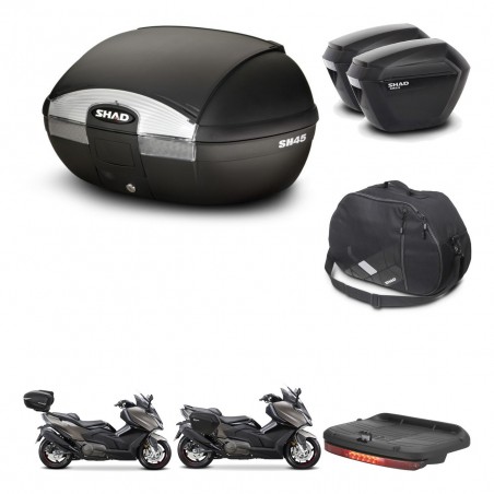SHAD Maletas sh23 + soporte montaje baul SH45 accesorios KIT-474604