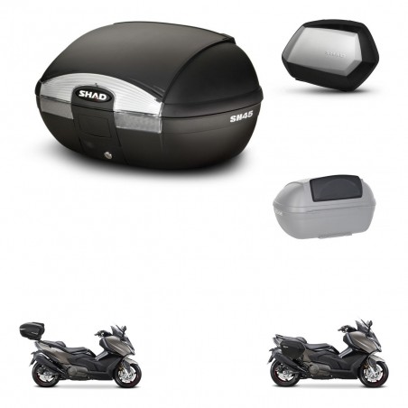SHAD Maletas SH35 PREMIUM + soporte montaje baul SH45 accesorios KIT-474611