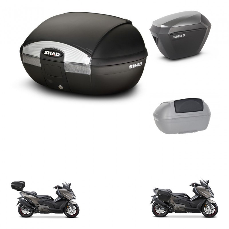 SHAD Maletas sh23 alu + soporte montaje baul SH45 accesorios KIT-474613