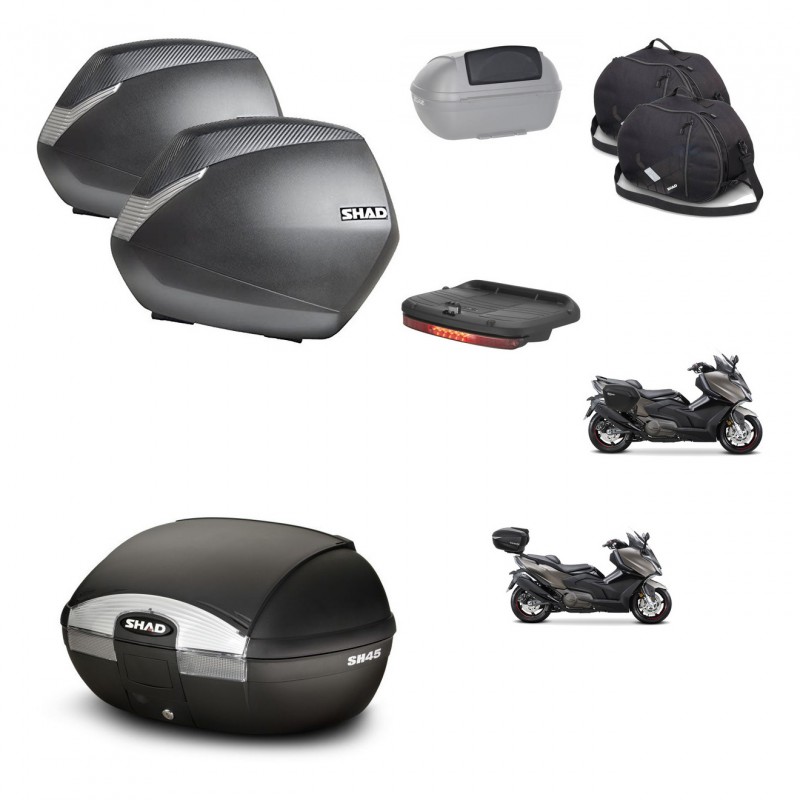 SHAD SH45 trunk + mounting bracket SH36 suitcases accessories KIT-474615