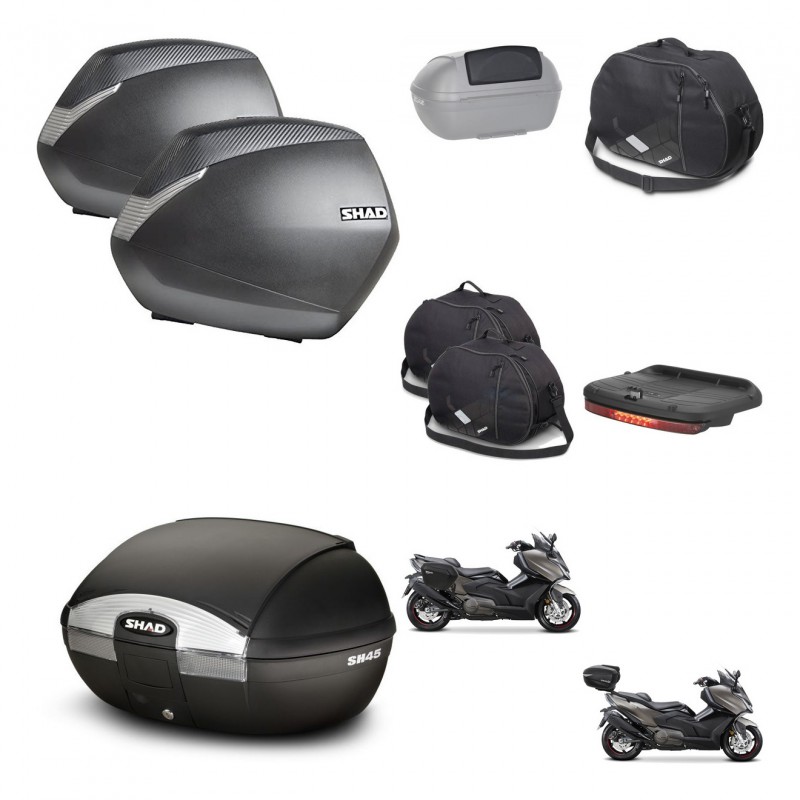 SHAD SH45 trunk + mounting bracket SH36 suitcases accessories KIT-474627