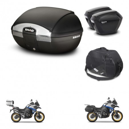 SHAD Maletas sh23 + soporte montaje baul SH45 accesorios KIT-474646