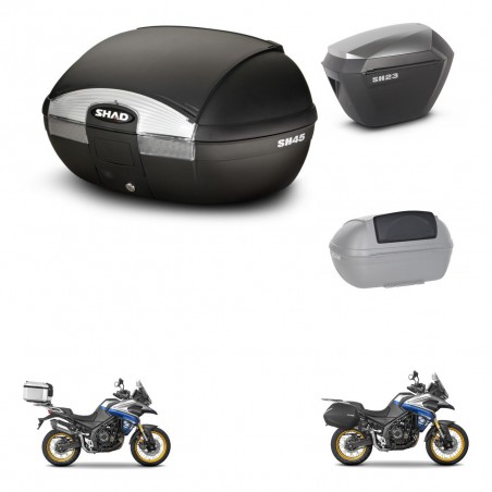 SHAD Maletas sh23 alu + soporte montaje baul SH45 accesorios KIT-474661