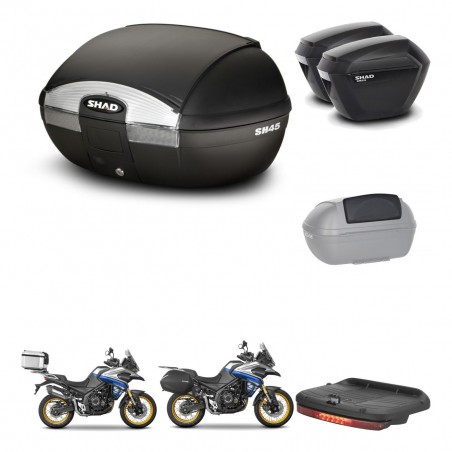 SHAD Maletas sh23 + soporte montaje baul SH45 accesorios KIT-474664