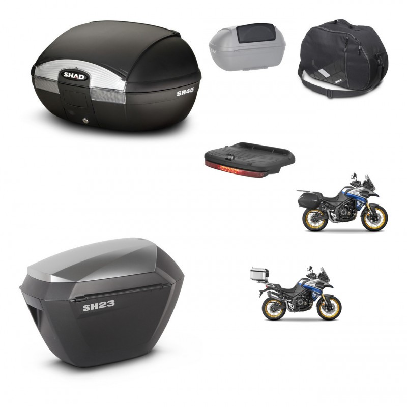 SHAD Maletas sh23 alu + soporte montaje baul SH45 accesorios KIT-474679