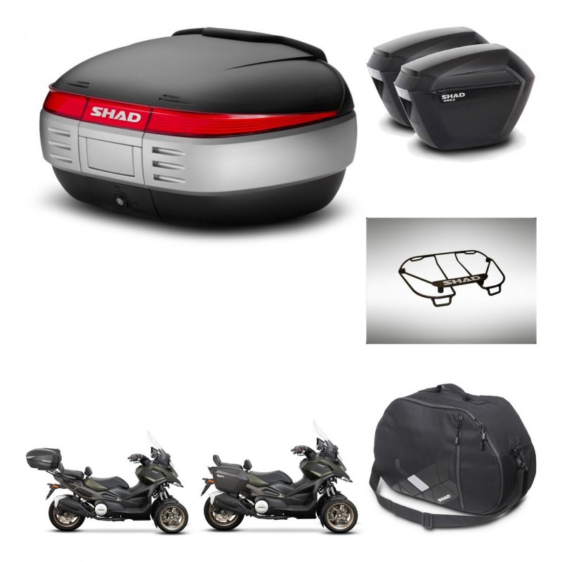 SHAD Maletas sh23 + soporte montaje baul SH50 accesorios KIT-474814