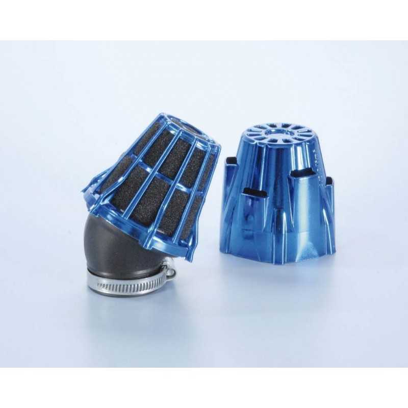 Air box polini curved blue chrome 30'