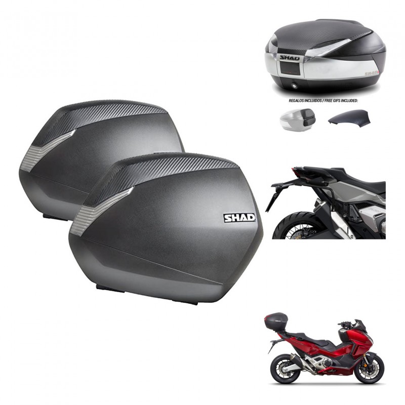 SHAD Baul SH48 tapa respaldo + soporte montaje maletas SH36 KIT-475460