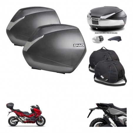 SHAD Trunk SH48 backrest cover + mounting bracket SH36 suitcases accessories KIT-475461