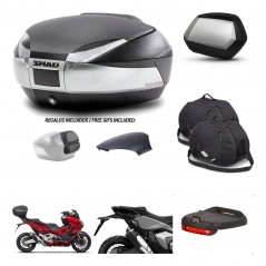 SHAD SH35 PREMIUM suitcases + mounting bracket SH48 trunk backrest cover accessories KIT-475470