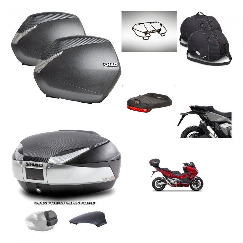 SHAD Trunk SH48 backrest cover + mounting bracket SH36 suitcases accessories KIT-475491