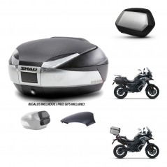 SHAD SH35 PREMIUM suitcases + mounting bracket SH48 trunk backrest cover KIT-475511