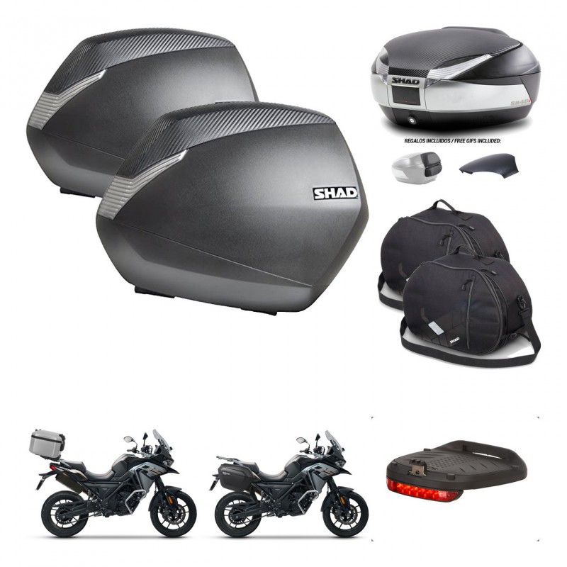 SHAD Baul SH48 tapa respaldo + soporte montaje maletas SH36 accesorios KIT-475515