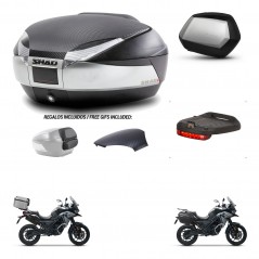 SHAD SH35 PREMIUM suitcases + mounting bracket SH48 trunk backrest cover accessories KIT-475517