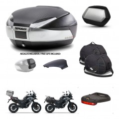 SHAD SH35 PREMIUM suitcases + mounting bracket SH48 trunk backrest cover accessories KIT-475518