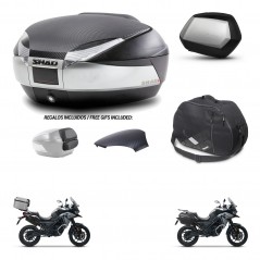 SHAD SH35 PREMIUM suitcases + mounting bracket SH48 trunk backrest cover accessories KIT-475523