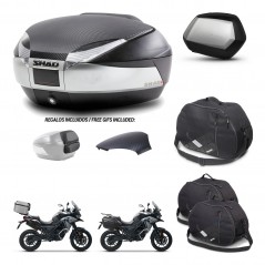 SHAD SH35 PREMIUM suitcases + mounting bracket SH48 trunk backrest cover accessories KIT-475524