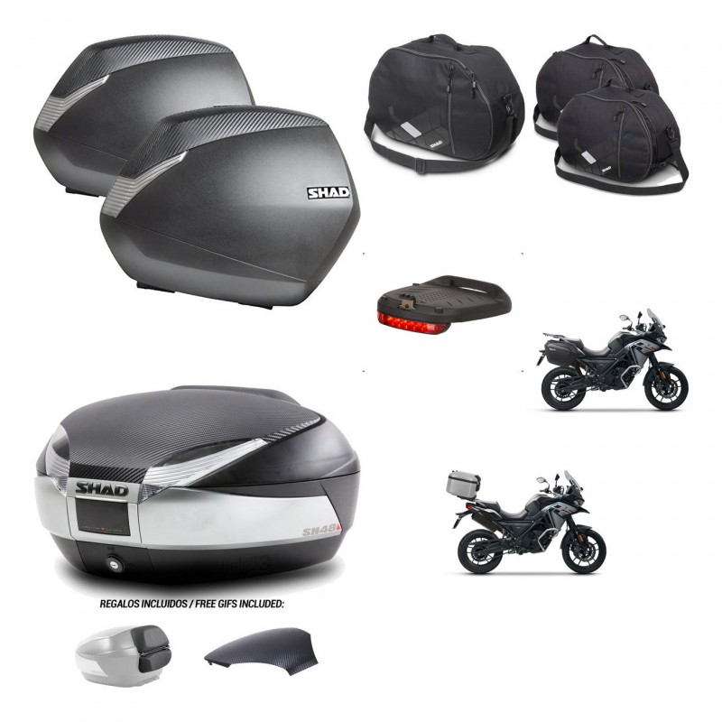 SHAD Baul SH48 tapa respaldo + soporte montaje maletas SH36 accesorios KIT-475527
