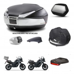 SHAD SH35 PREMIUM suitcases + mounting bracket SH48 trunk backrest cover accessories KIT-475529