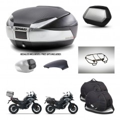 SHAD SH35 PREMIUM suitcases + mounting bracket SH48 trunk backrest cover accessories KIT-475536