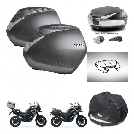 SHAD Baul SH48 tapa respaldo + soporte montaje maletas SH36 accesorios KIT-475544