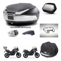 SHAD SH35 PREMIUM suitcases + mounting bracket SH48 trunk backrest cover accessories KIT-475547