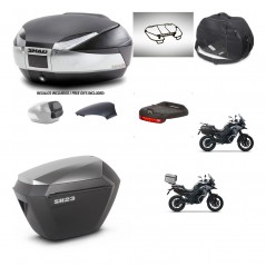 SHAD SH23 alu suitcases + mounting bracket SH48 trunk backrest cover accessories KIT-475555