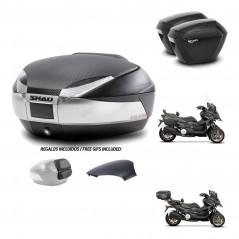 SHAD Suitcases sh23 + mounting bracket trunk SH48 backrest cover KIT-475558