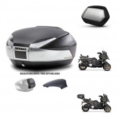 SHAD SH35 PREMIUM suitcases + mounting bracket SH48 trunk backrest cover KIT-475559