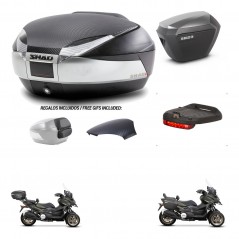 SHAD SH23 alu suitcases + mounting bracket SH48 trunk backrest cover accessories KIT-475567