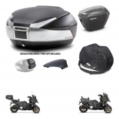 SHAD SH23 alu suitcases + mounting bracket SH48 trunk backrest cover accessories KIT-475573