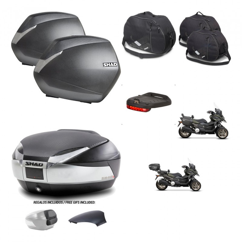 SHAD Trunk SH48 backrest cover + mounting bracket SH36 suitcases accessories KIT-475575