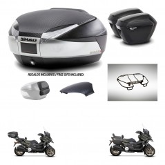 SHAD Suitcases sh23 + mounting bracket trunk SH48 backrest cover accessories KIT-475582