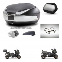 SHAD SH35 PREMIUM suitcases + mounting bracket SH48 trunk backrest cover accessories KIT-475583